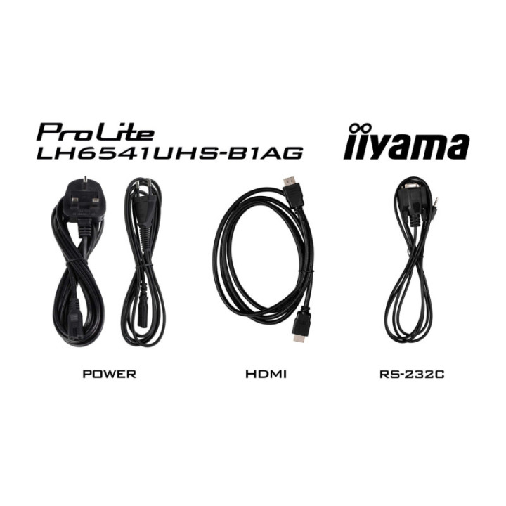 Iiyama 65" LCD UHD BLACK LH6541UHS-B1AG