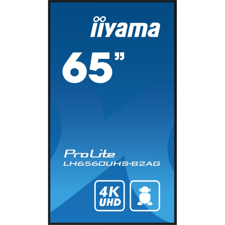 Iiyama 65" LCD UHD BLACK LH6560UHS-B2AG