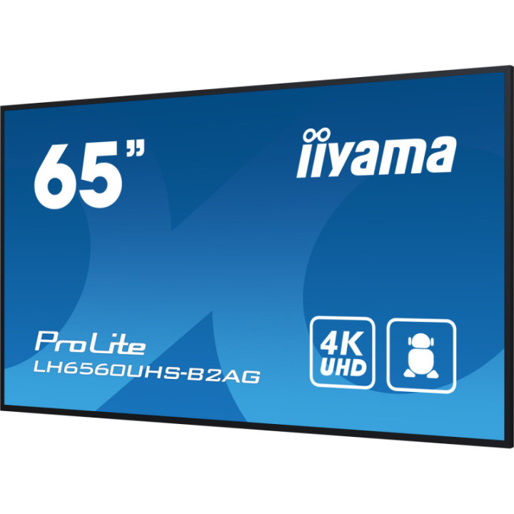 Iiyama 65" LCD UHD BLACK LH6560UHS-B2AG