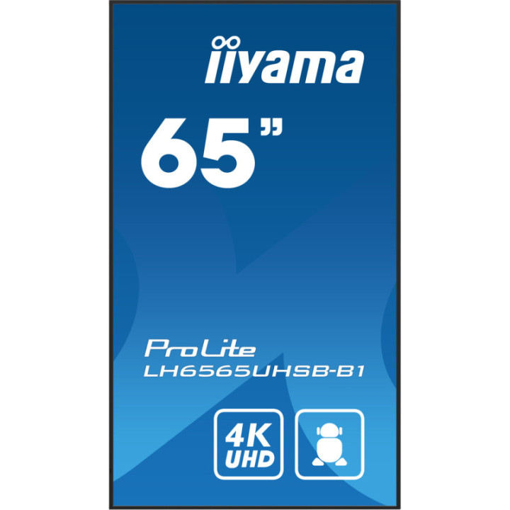 Iiyama 65" LCD UHD BLACK LH6565UHSB-B1