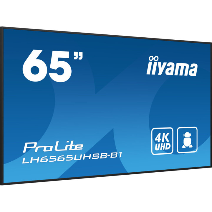 Iiyama 65" LCD UHD BLACK LH6565UHSB-B1