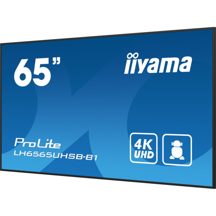Iiyama 65" LCD UHD BLACK LH6565UHSB-B1