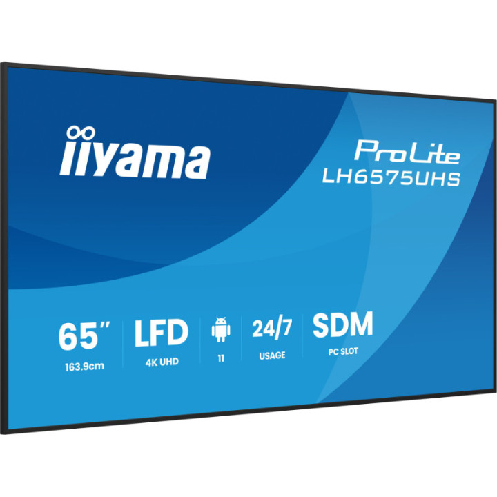 Iiyama 65" LCD 4K BLACK LH6575UHS-B2AG