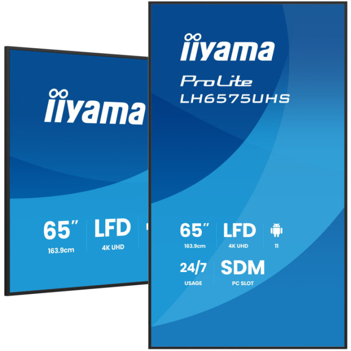 Iiyama 65" LCD 4K BLACK LH6575UHS-B2AG