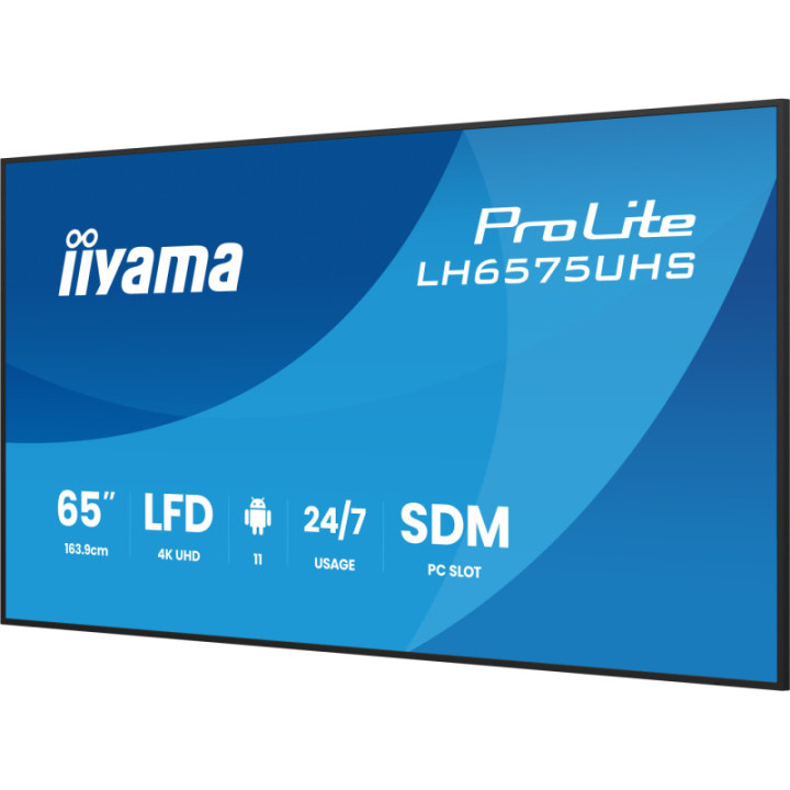Iiyama 65" LCD 4K BLACK LH6575UHS-B2AG