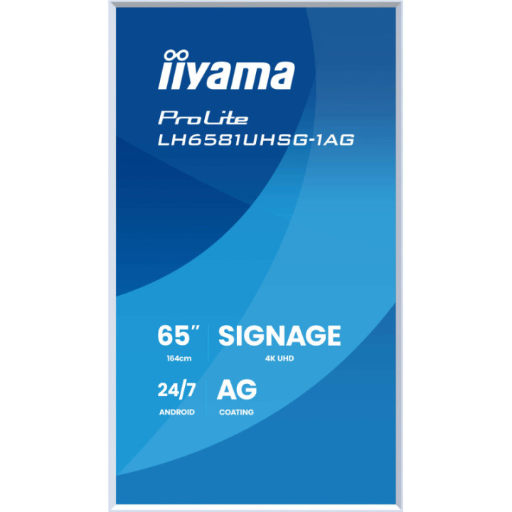 Iiyama 65" UHD Gallery Line LH6581UHSG-1AG