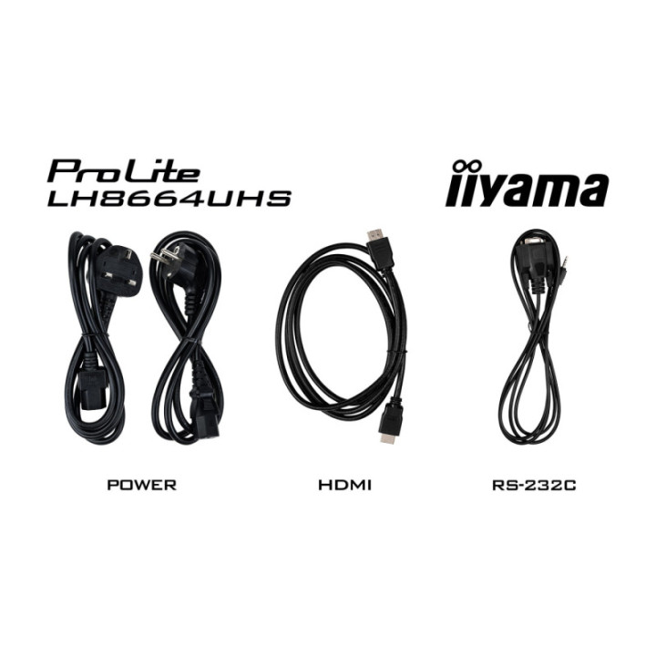 Iiyama 86" LCD UHD BLACK LH8664UHS-B3AG