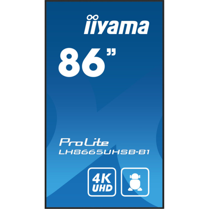Iiyama 86" LCD UHD BLACK LH8665UHSB-B1