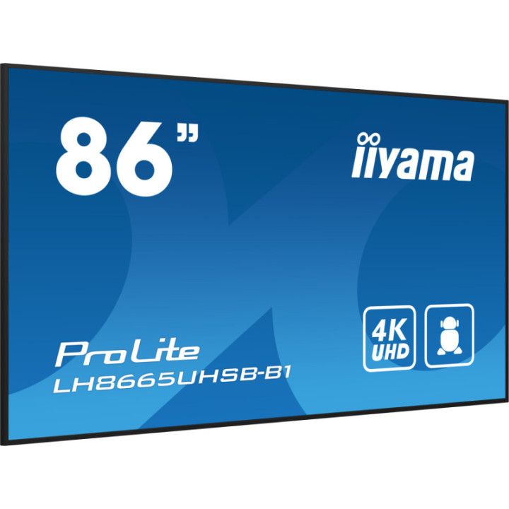 Iiyama 86" LCD UHD BLACK LH8665UHSB-B1