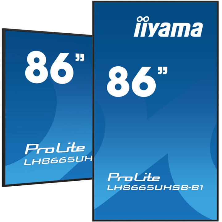 Iiyama 86" LCD UHD BLACK LH8665UHSB-B1