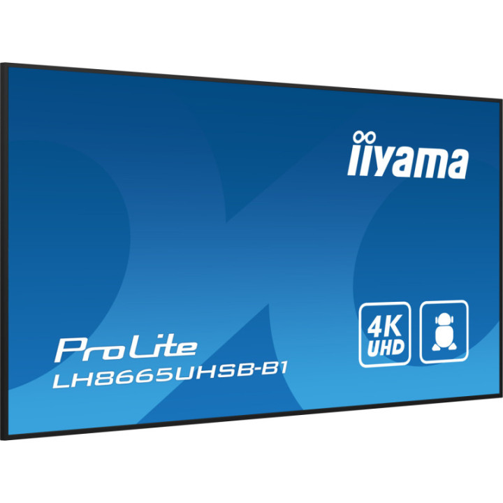 Iiyama 86" LCD UHD BLACK LH8665UHSB-B1