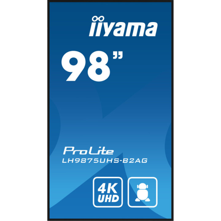 Iiyama 98" LCD UHD  BLACK LH9875UHS-B2AG