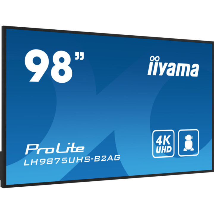 Iiyama 98" LCD UHD  BLACK LH9875UHS-B2AG