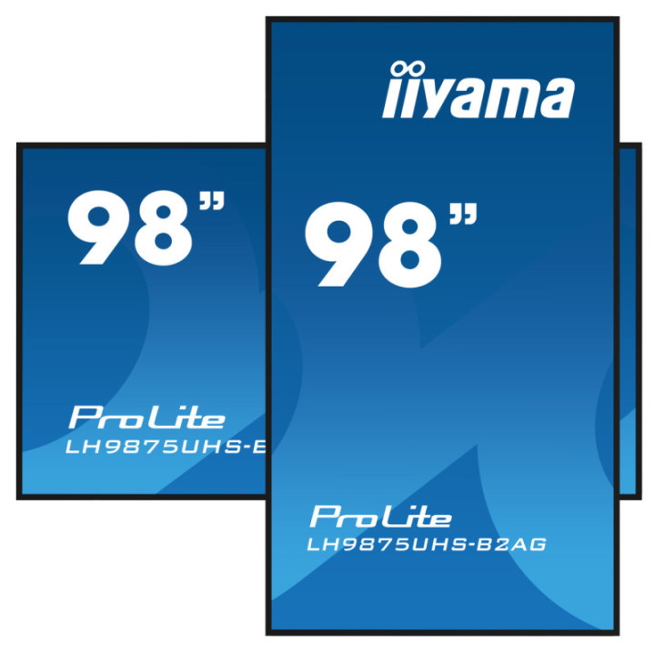 Iiyama 98" LCD UHD  BLACK LH9875UHS-B2AG