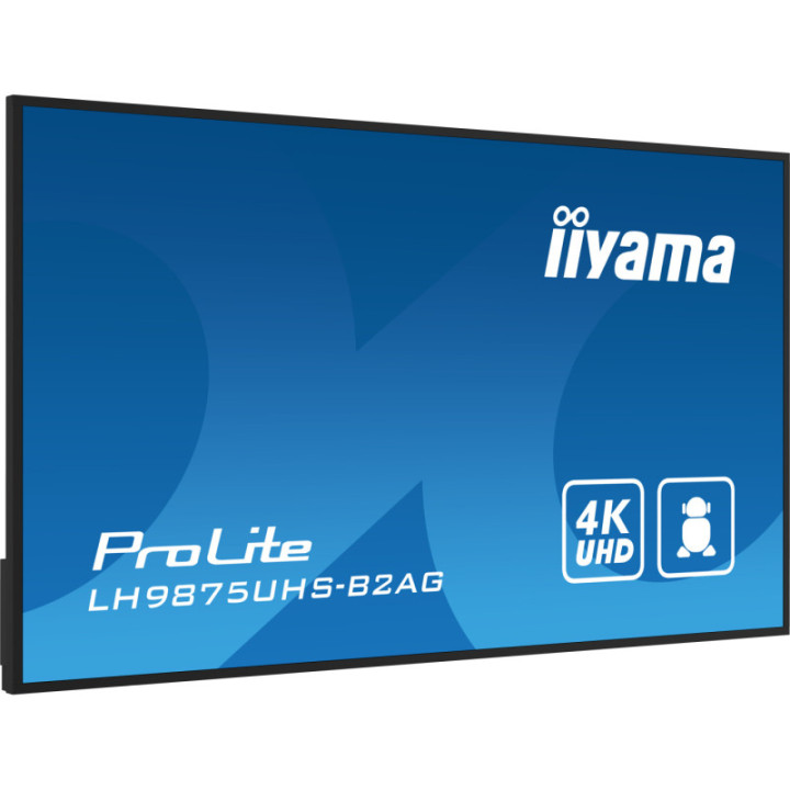 Iiyama 98" LCD UHD  BLACK LH9875UHS-B2AG
