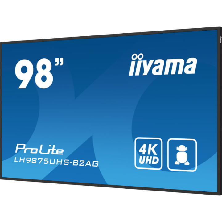 Iiyama 98" LCD UHD  BLACK LH9875UHS-B2AG