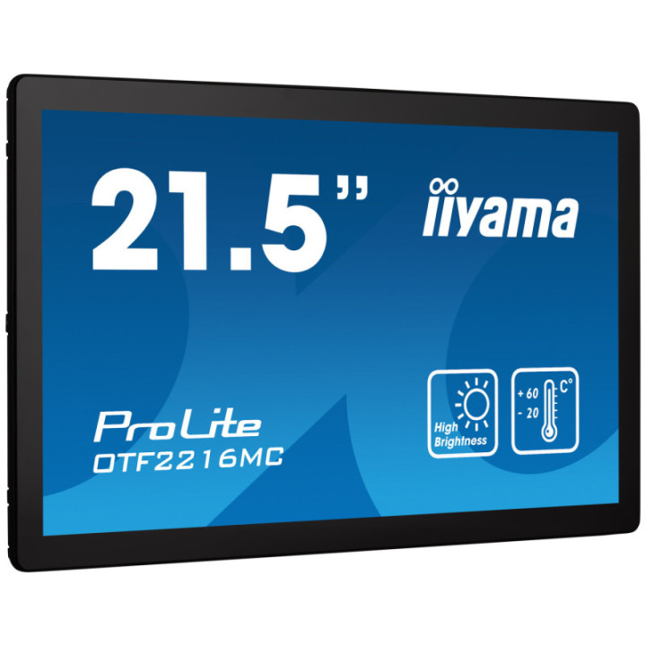 Iiyama 21,5" 16:9 PCAP 10P Touch OTF2216MC-B1