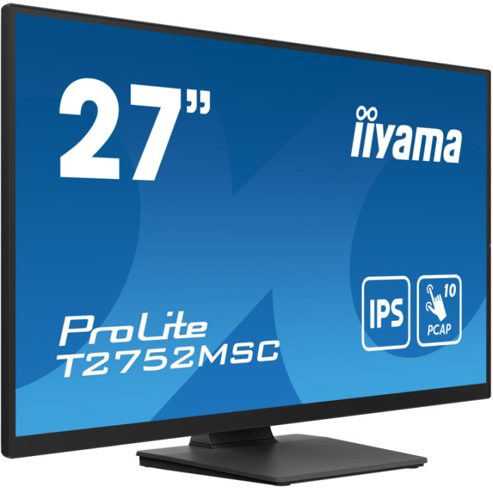 Iiyama 27" PCAP 10P Touch BLACK T2752MSC-B1
