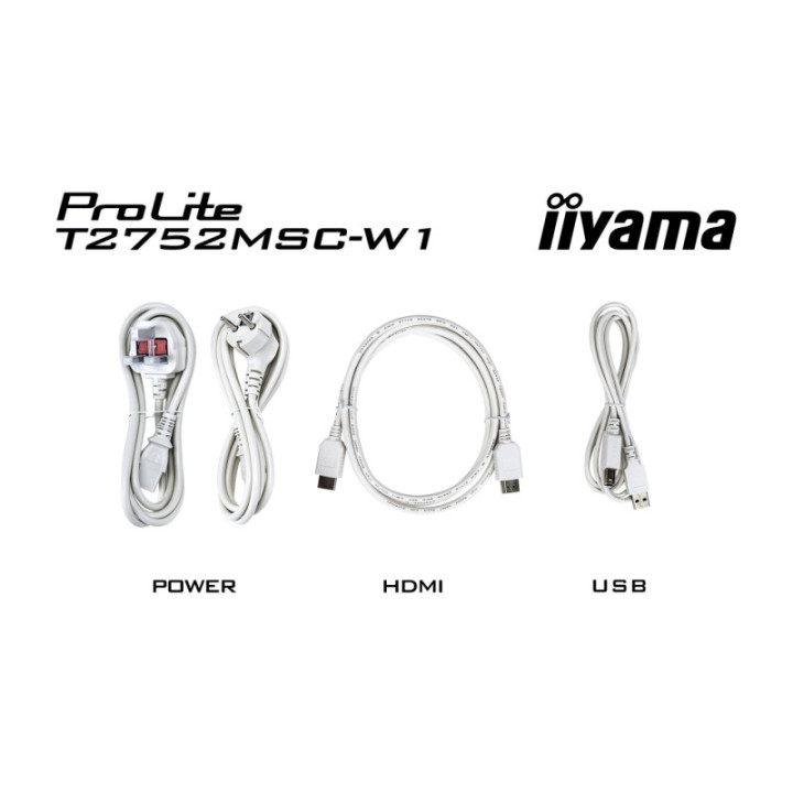 Iiyama 27" PCAP 10P Touch BLACK T2752MSC-W1