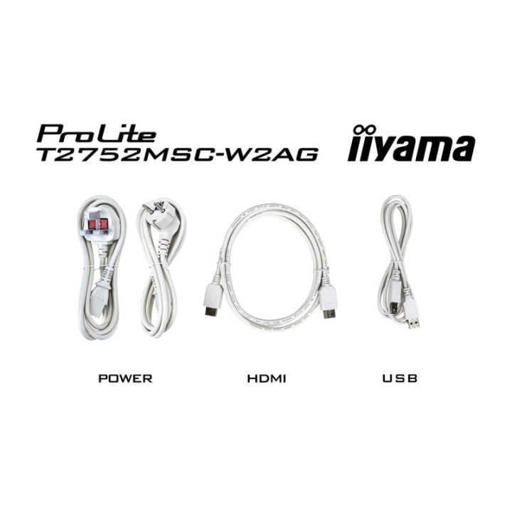 Iiyama 27" PCAP 10P Touch BLACK T2752MSC-W1AG
