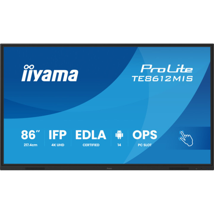 Iiyama 86" UHD IR 40p TE8612MIS-B4AG
