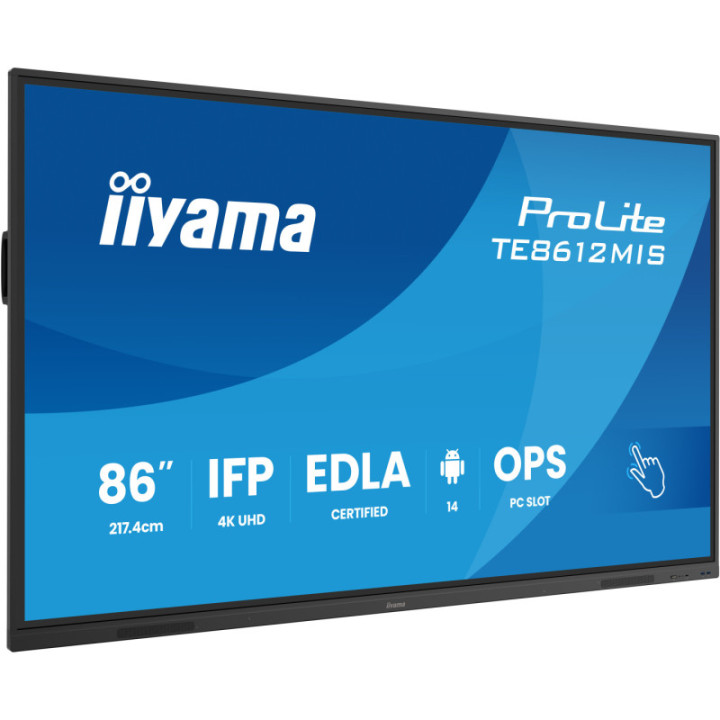 Iiyama 86" UHD IR 40p TE8612MIS-B4AG