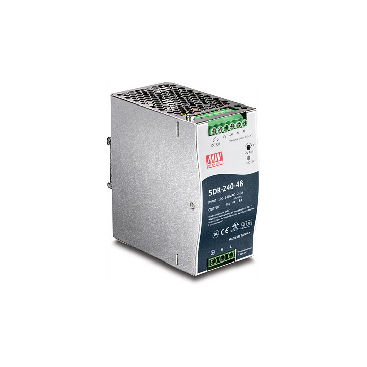 DIN Rail 48V 240W Power Supply for TI-PG80