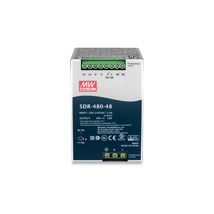 48V 480W Output Industrial DIN-Rail Power Supply