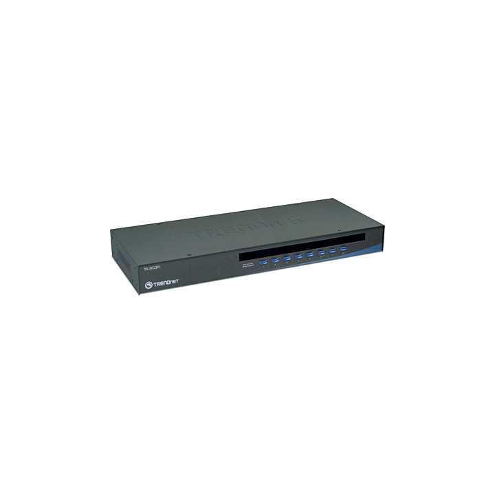 8-Port USB/PS/2 Rack Mount KVM Switch
