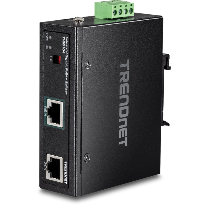 TI-SG104 INDUSTRIAL GB UPOE SPLITTER    DLAN .