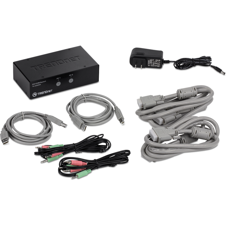 TK-222DVK 2 PORT DVI KVM SWITCH          CPNT ENLA