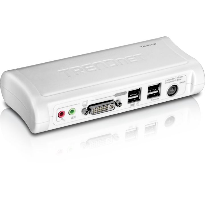 TK-204UK 2 PORT DVI/USB KVM SWITCH KIT  CPNT W. AU